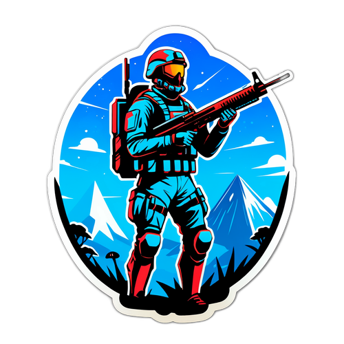 Un soldat futuriste prêt au combat