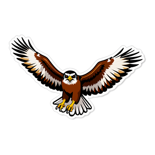 Soar Like a Hawk: Unleash Your Inner Freedom with This Fun Sticker!