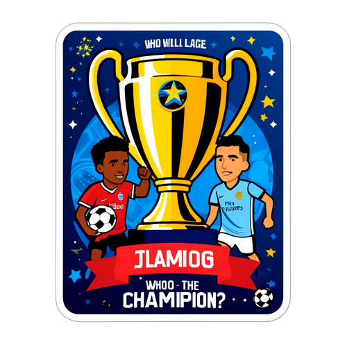 Наклейка с трофеем Лиги Чемпионов