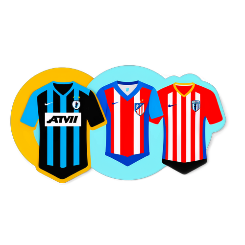 Fusion af Club Brugge og Atlético Madrid Trøjer