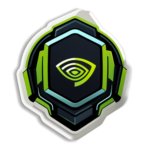 Stickerdesign für Nvidia-Aktien