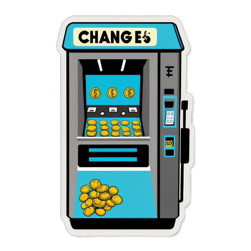 Masayahin na Sticker ng Coin Deposit Machine