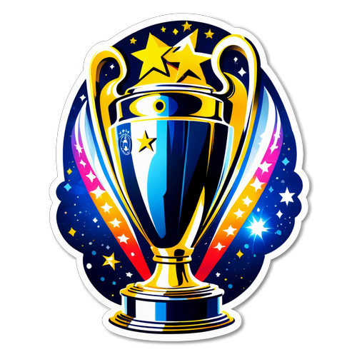Sticker cu trofeul Ligii Campionilor