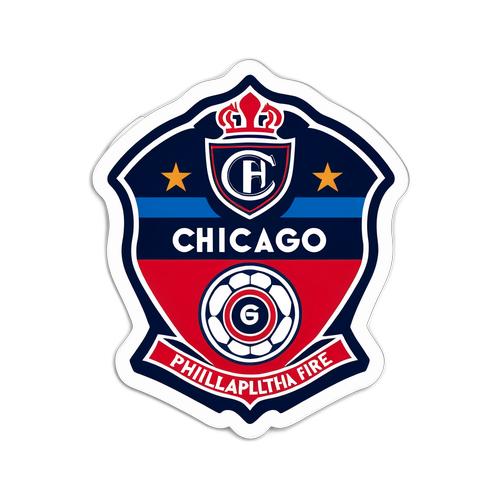 Nhãn dán bóng đá Philadelphia và Chicago Fire