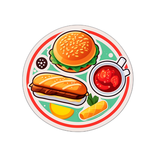 メイジヤフードをテーマにしたビジュアルステッカー