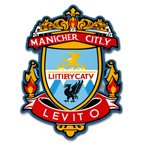 Adesivo Rivalità Calcistica: Manchester City e Liverpool