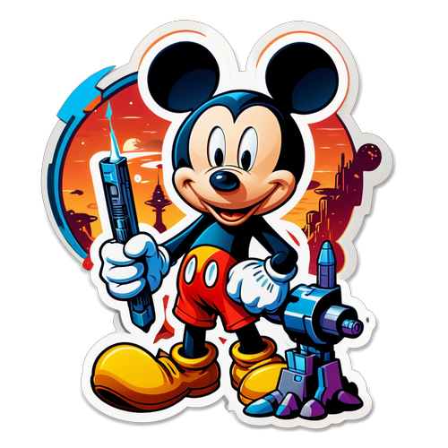 Fantastisk sticker av Mickey 17