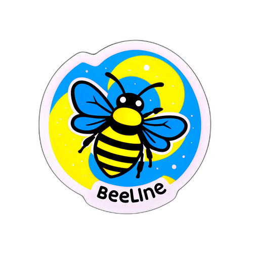 Стикер с логотипом Beeline