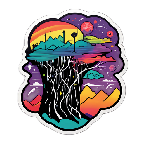 עיצוב מדבקה בהשראת שיר של רדיוהד