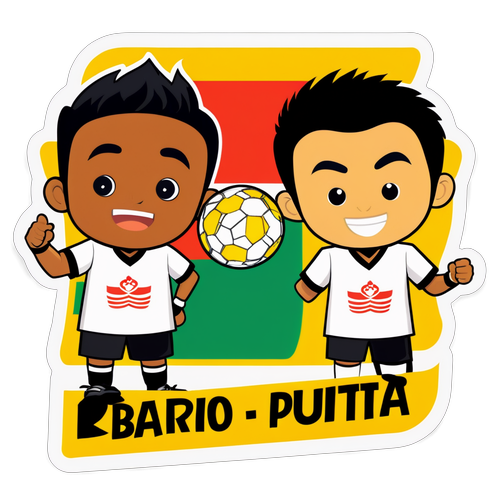 Stiker Perayaan Pertandingan Barito Putera dan Bali United