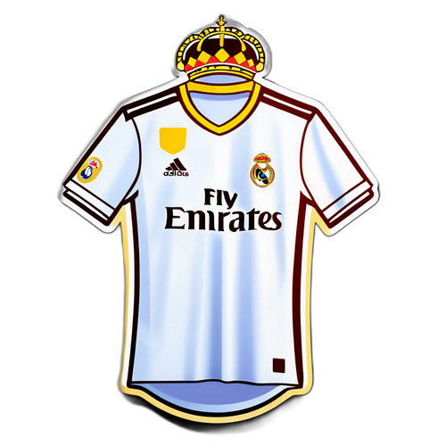 Vibrant samolepka bílé dresu Real Madrid