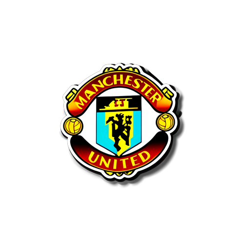 ¡Revive la Historia! Manchester United en un Sticker Retro que Roba Corazones