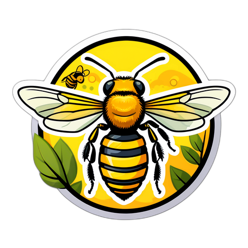 养蜂贴纸设计