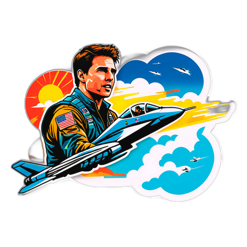 Tom Cruise i en kampfly
