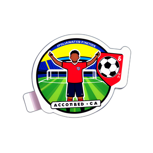 Sticker dedicat unui meci de fotbal