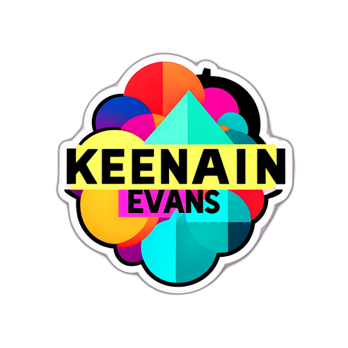 Στυλάτη Αυτοκόλλητη Ετικέτα "Keenan Evans"