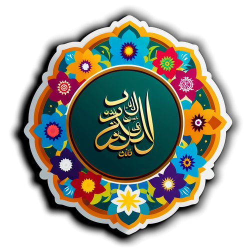 Kalender Islam 2025 dengan Motif Bunga