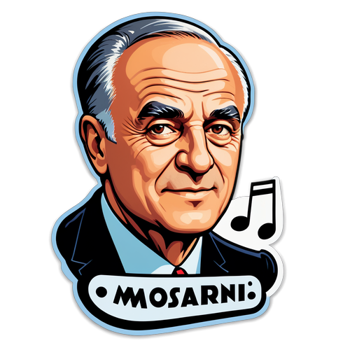 Sticker Retro Ispirato a Carlo Massarini