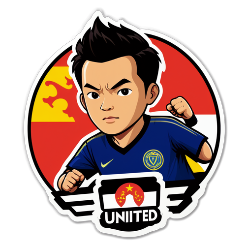 Sticker cầu thủ Thanh Hóa thi đấu tại nhà với biểu tượng BG Pathum United