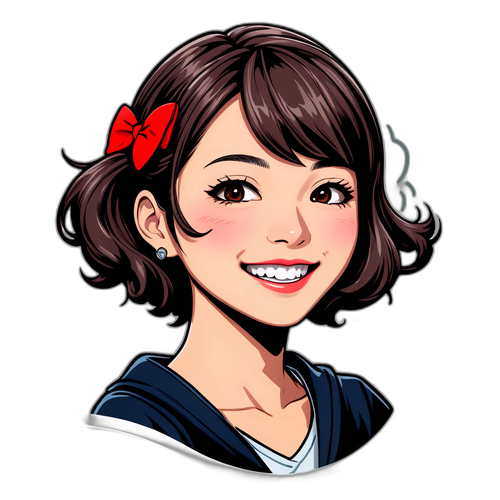 松岡あかりのイラスト