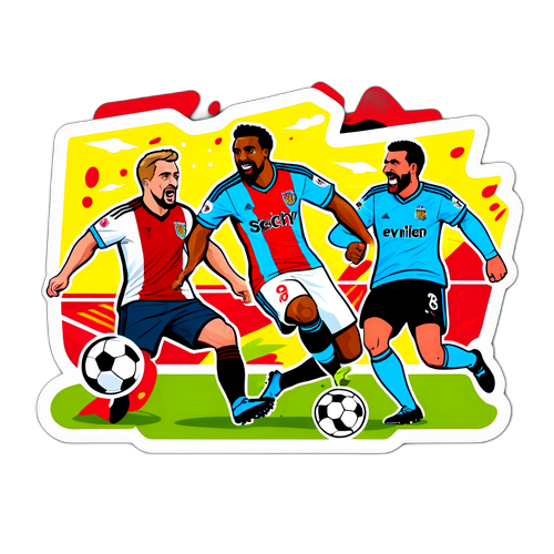 מדבקת כדורגל עוצמתית - סנדרלנד נגד בורנלי