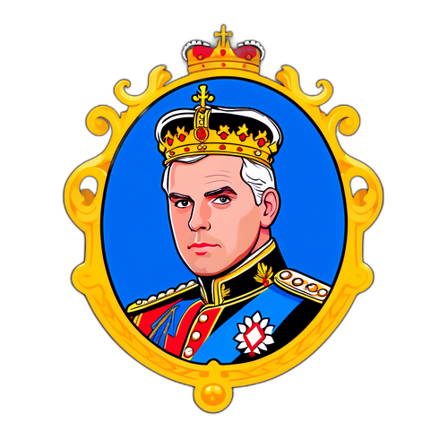 Moderne klistremerke av Prins Andrew