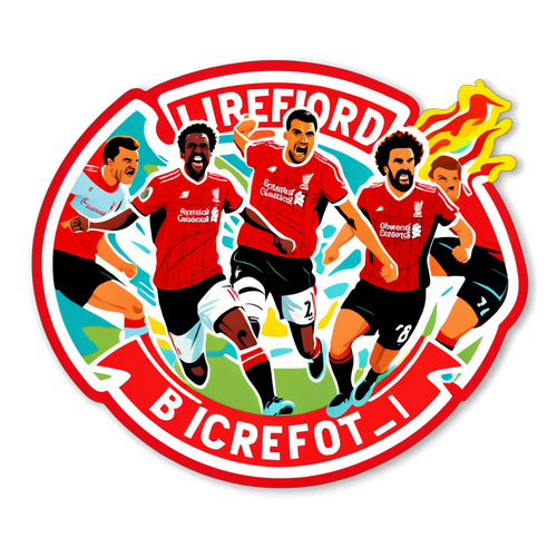 Stickers uchwycające adrenalinę meczu Brentford kontra Liverpool