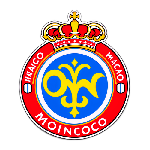 Sticker del logo del Mónaco FC