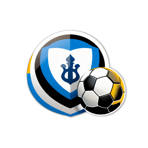 Sticker dynamique pour le Match Club Brugge - Genk avec des ballons de football