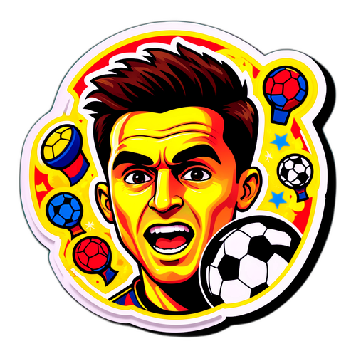 Stiker Wajah Danny Pomanto dengan Ekspresi Penuh Gairah