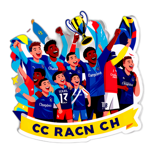 Jublende fans feirer mål