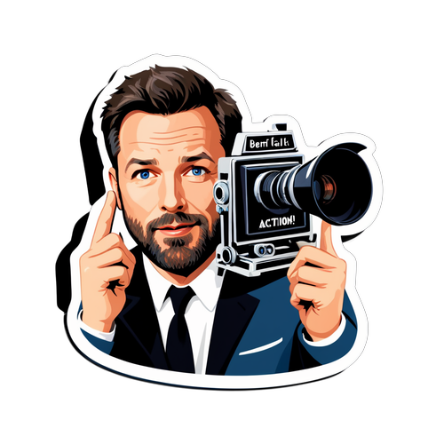 Ben Affleck Anayeangaza: Picha ya Sinema Itakayokushangaza! "Lights, Camera, Action!"