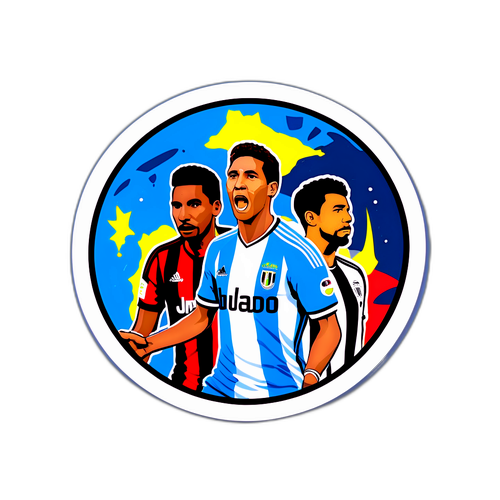 Adhesivo que celebra a los grandes jugadores de la Copa Libertadores