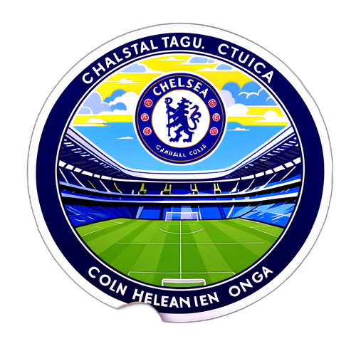 첼시 스타디움의 아름다운 풍경 스티커