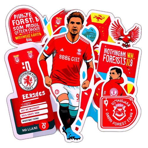 노팅엄 포레스트 팬을 위한 메시지 스티커