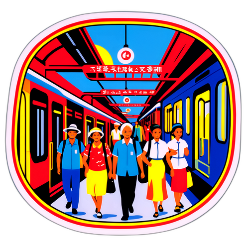Cena da vida diária na CPTM