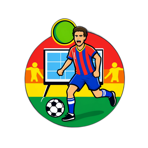 Create a Digi Sport 1 Sticker cu Ecran de TV Stilizat