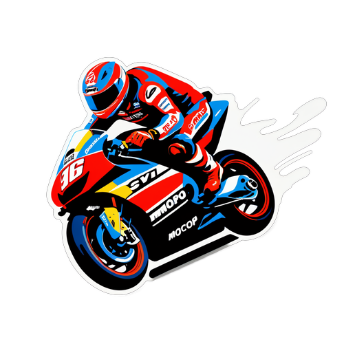 Motorradfahrer im MotoGP