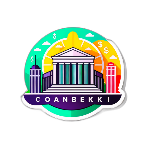 Дизайн наклейки на тему Центрального банка