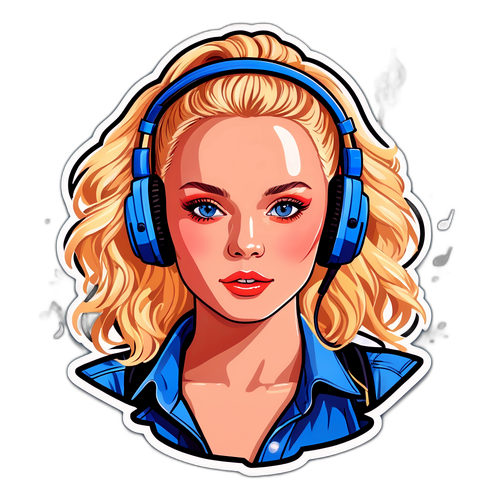 Στυλιζαρισμένο Πορτραίτο με Μουσικά Στοιχεία