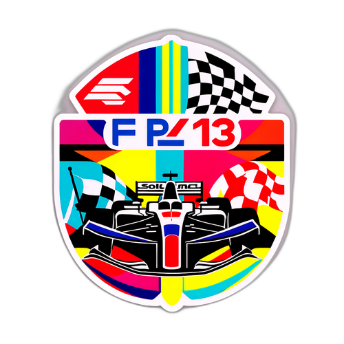 Vibrant F1 Sticker