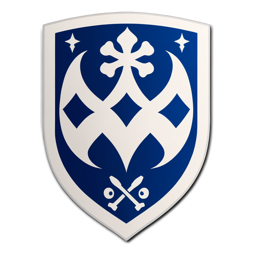 Aufkleber mit dem stilisierten Wappen des HSV