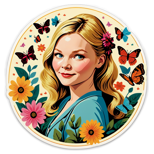 Adesivo ispirato al vintage di Kirsten Dunst