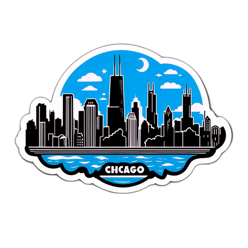 Sticker Artístico de Chicago