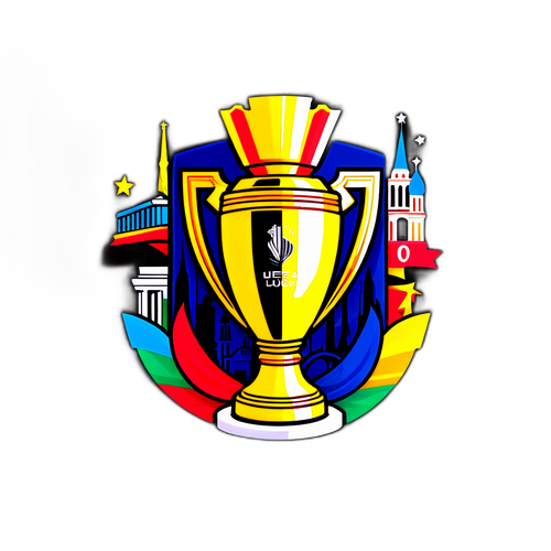 Biểu ngữ Ruy-băng Sáng Tạo và Màu Sắc với Cúp UEFA Europa League