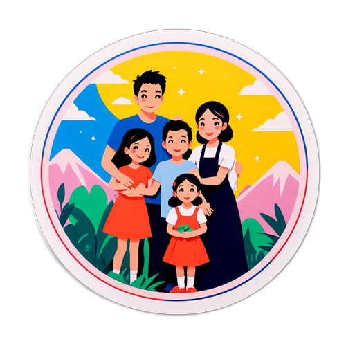 TOKİ için Umutlu Aile Anısı Sticker'ı