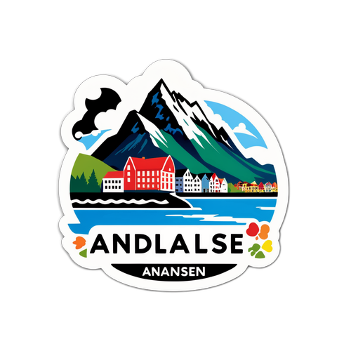Åndalsnes Avis Lokalt Stolthet Klistremerke