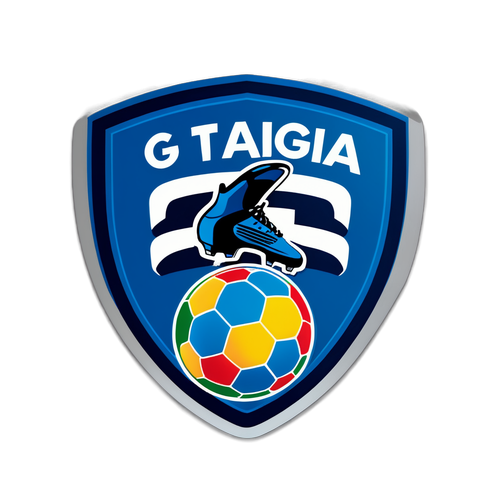Aufkleber mit Logo von Getafe CF und Fußball-Animationen
