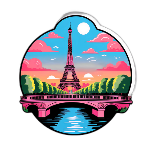파리 아침 풍경 스티커