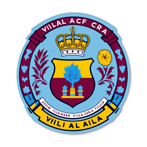 Bangga dengan Villa! Sticker Aston Villa yang Ceria untuk Para Penggemar!